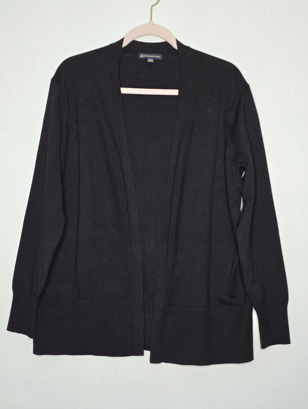 Brooks Brothers Black Open-Front Women's Cardigan - Picture 3 of 6